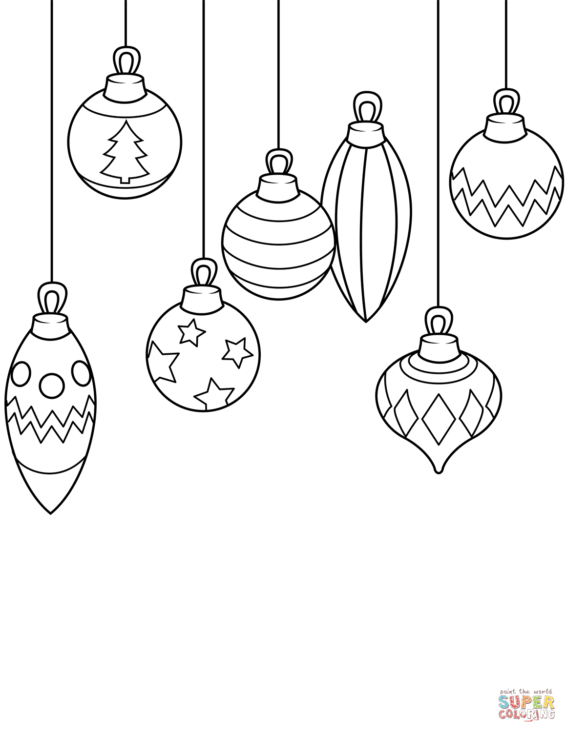 Christmas Ornaments Coloring Page | Free Printable Coloring Pages - Free Printable Ornaments To Color