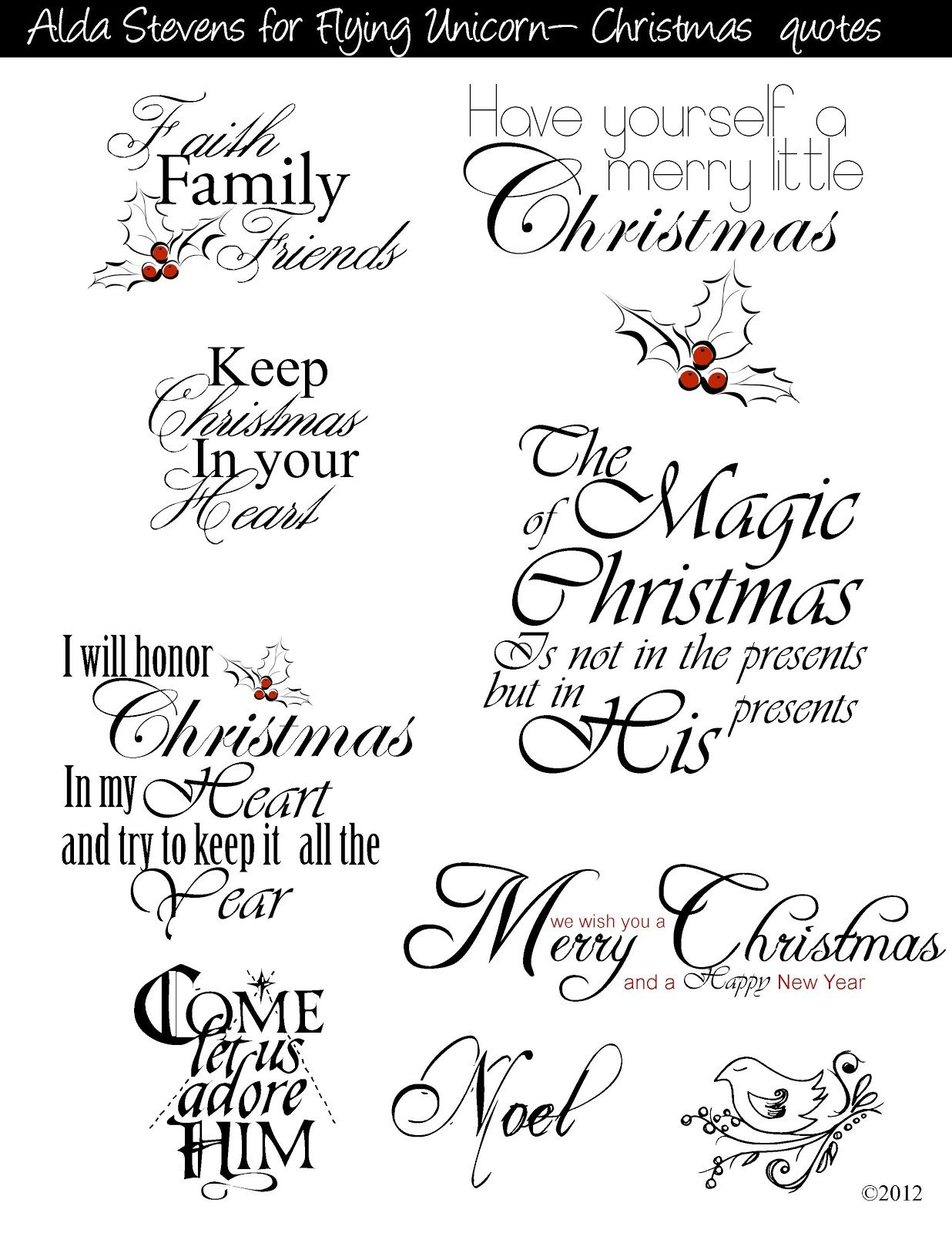 Christmas Sayings For Commercial And Personal Use | Christmas Decor - Free Printable Christian Christmas Greeting Cards