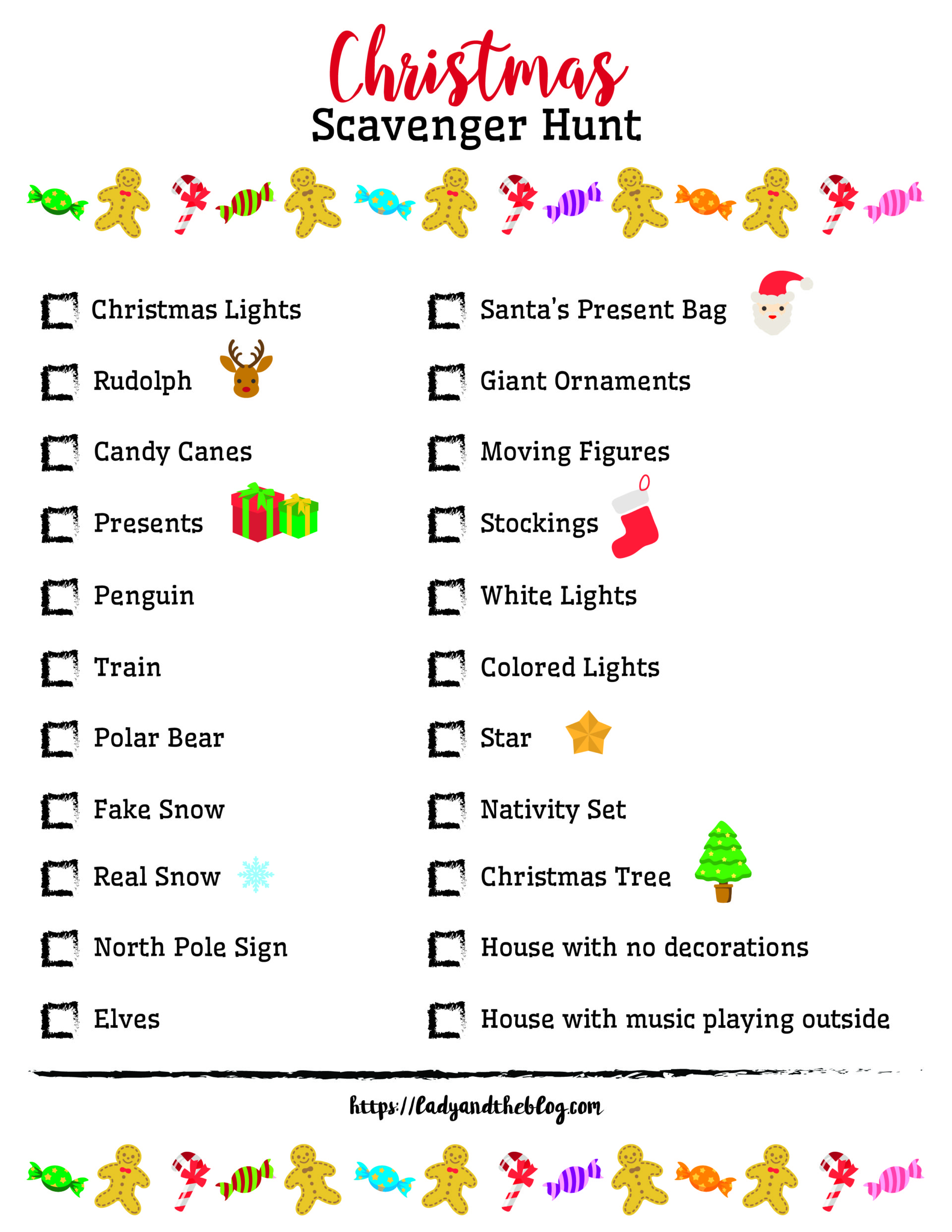 Christmas Scavenger Hunt Ideas - Free Printables For The Holiday - Free Printable Scavenger Hunt For Kids