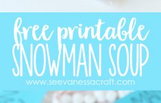 Snowman Soup Free Printable