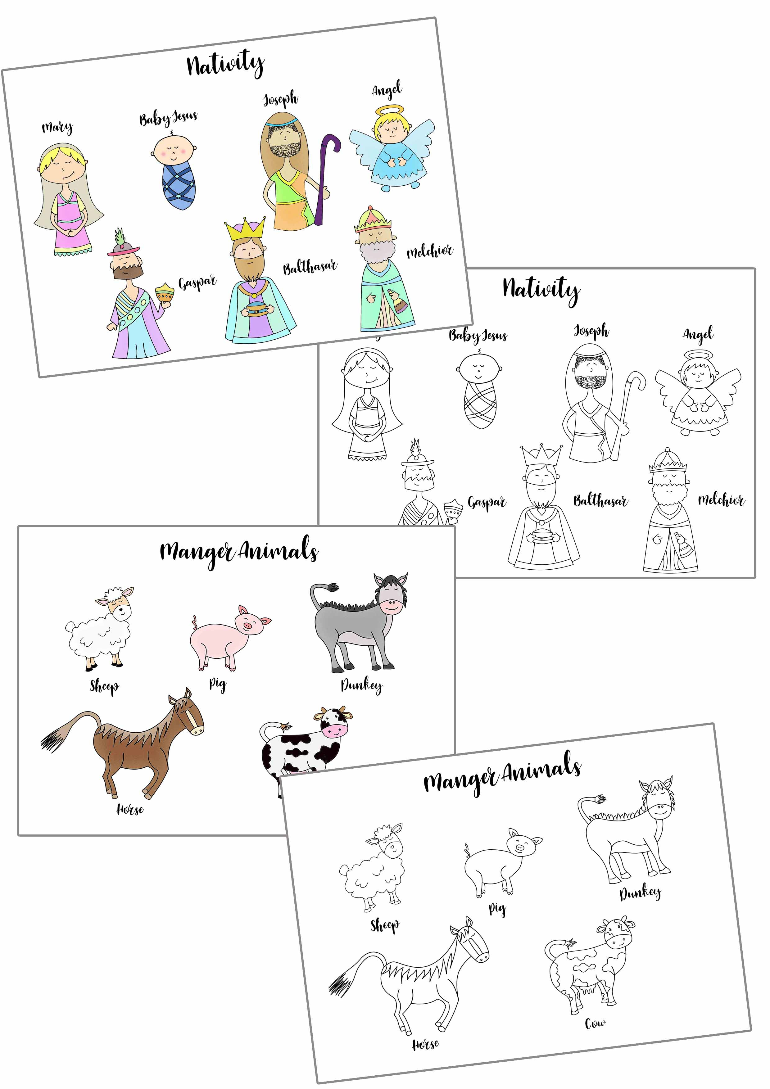Christmas Story Stick Puppets Free Printable ~ Daydream Into Reality - Free Printable Nativity Story