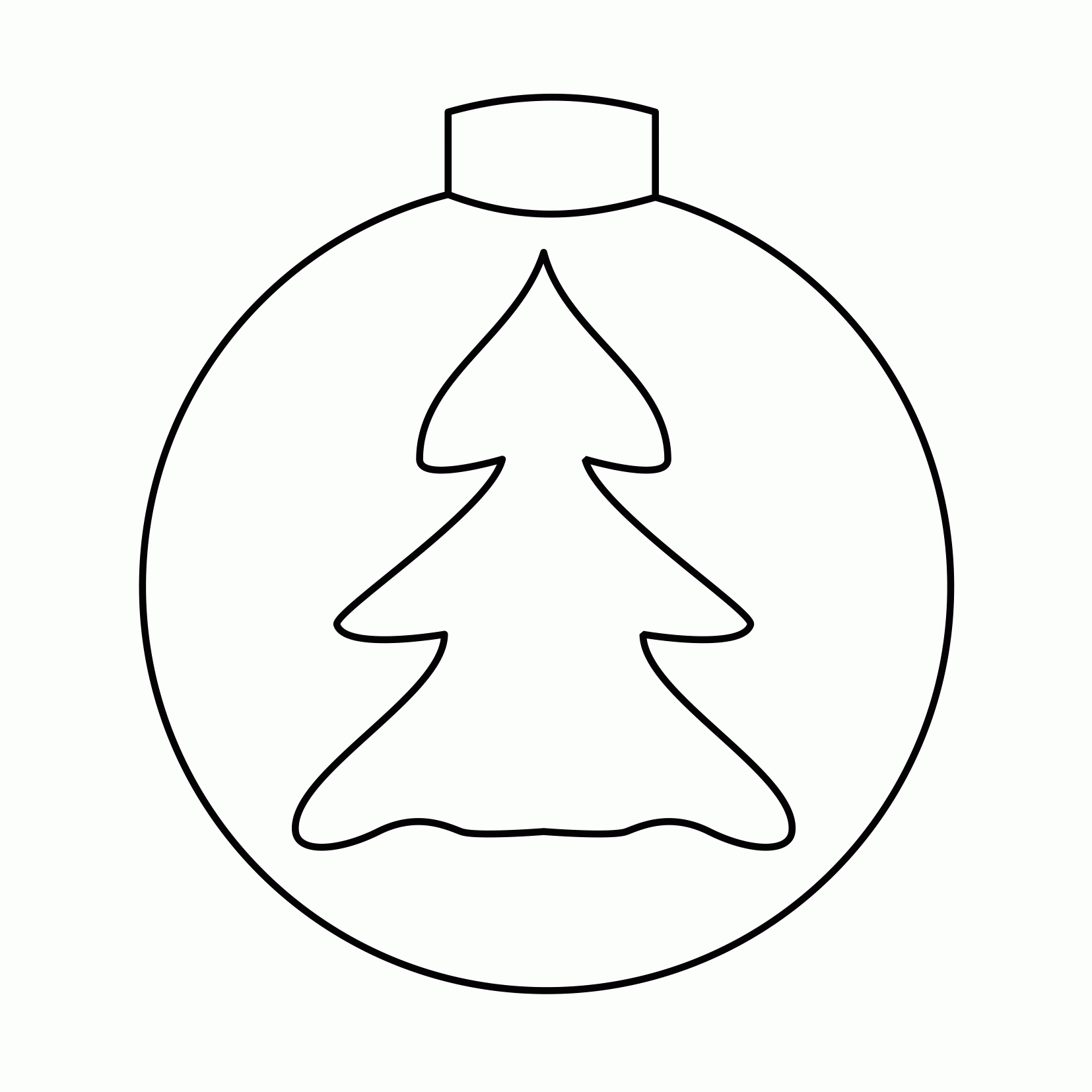Christmas Tree Ornament Coloring Pages Coloring Ornaments 6 Ugtpls - Free Printable Christmas Tree Ornaments To Color