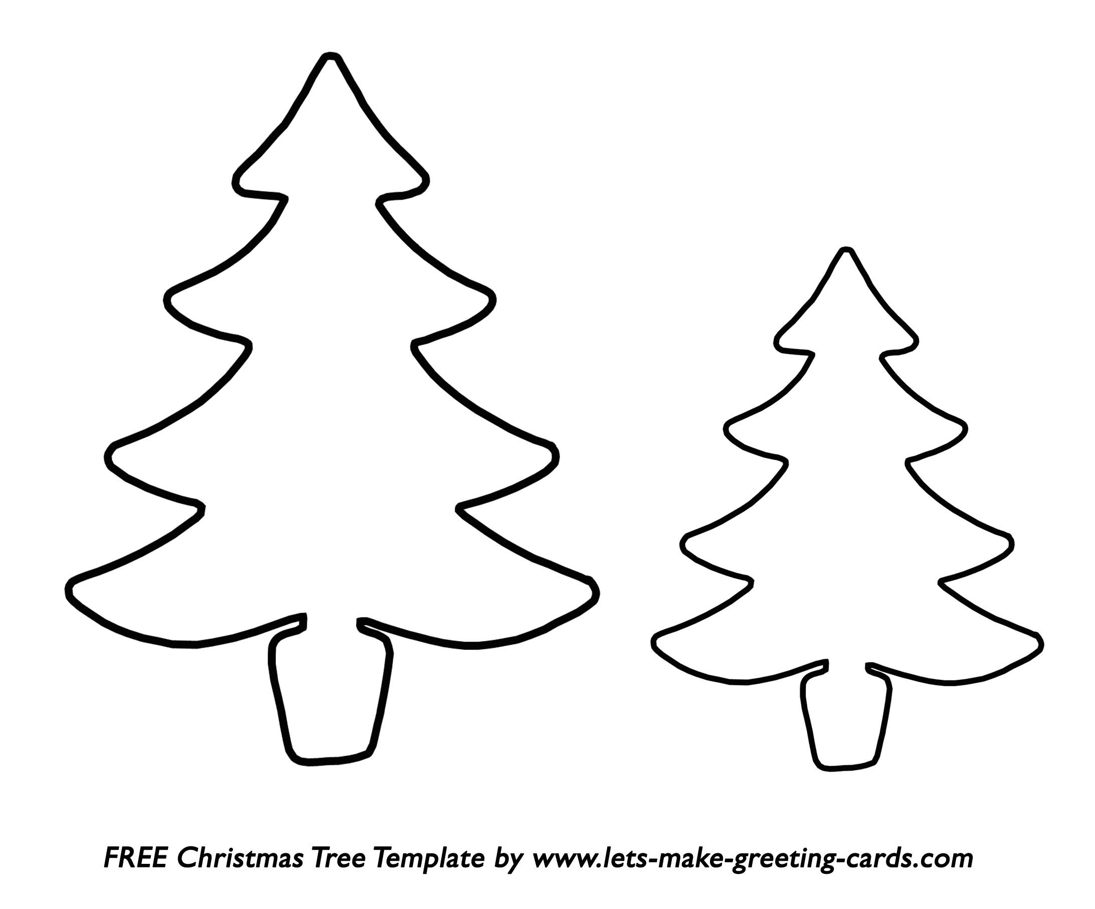 Christmas Tree Templates In All Shapes And Sizes - Free Printable Christmas Ornaments Stencils