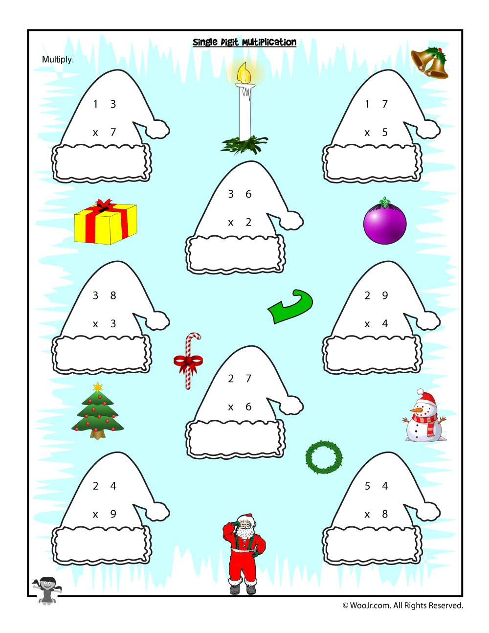 Free Printable Christmas Worksheets For Third Grade Free Printable