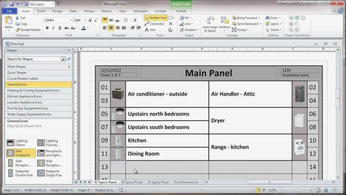 Circuit Breaker Box Label Template Excel – Wiring Diagram - Free Printable Circuit Breaker Panel Labels