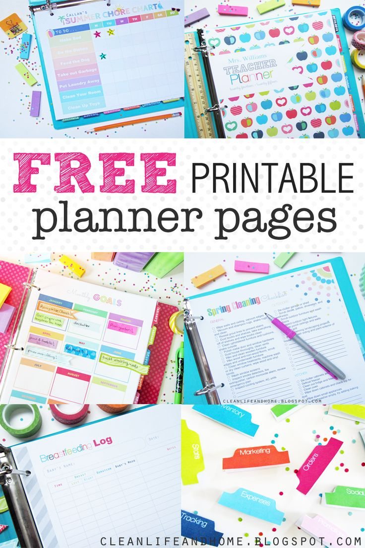 Clean Life And Home: Free Printables | 3 Ring Binders | Pinterest - Free Printable Organizer 2017