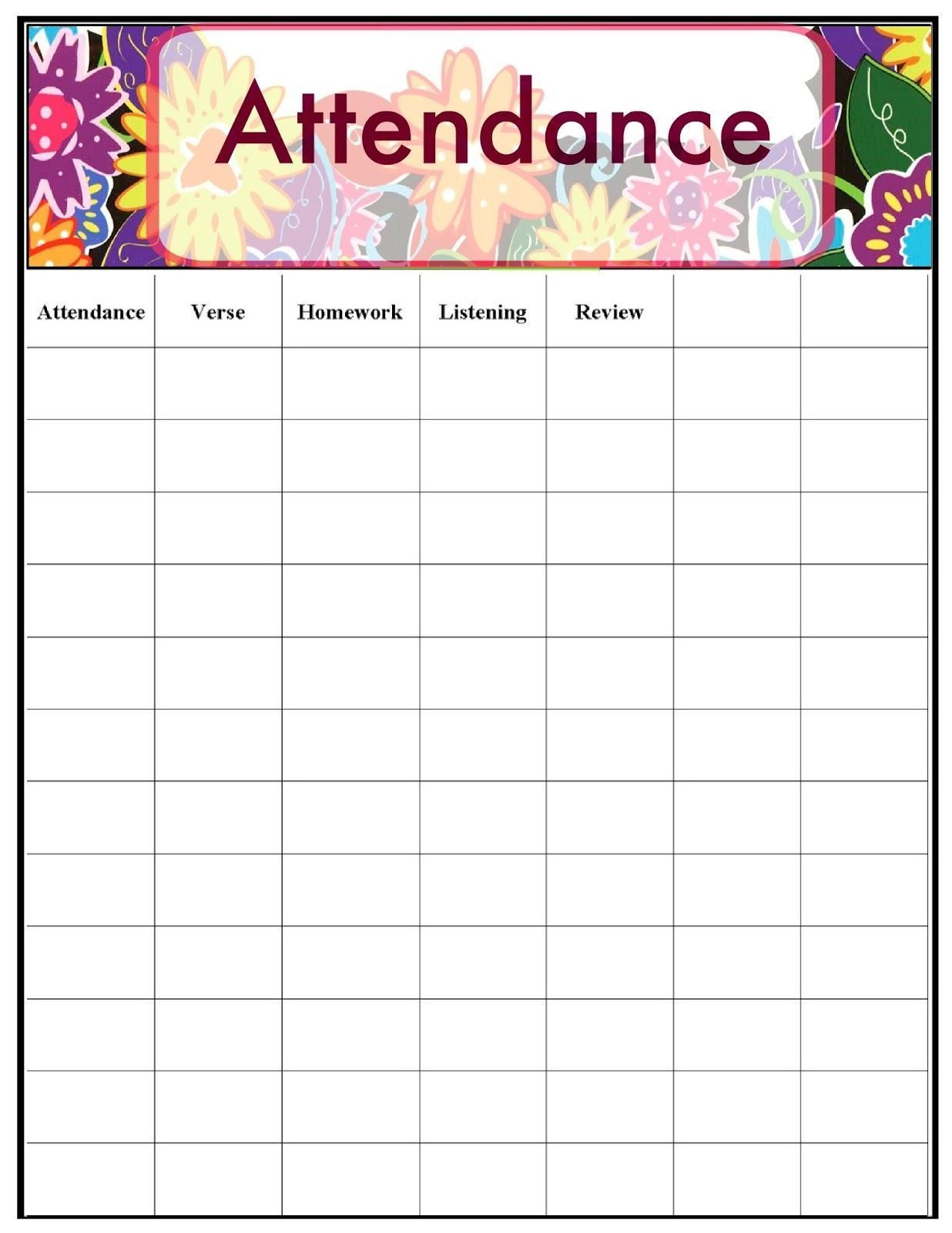 Coaches Report Template Awesome Incident Word Free  Printable - Free Printable Sunday School Attendance Sheet