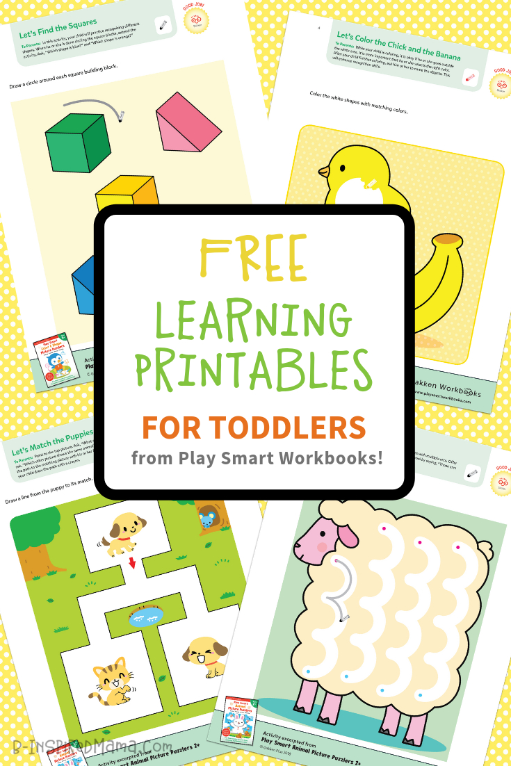 Colorful &amp;amp; Fun Free Printables For Toddlers To Learn From - Free Printable Learning Pages For Toddlers