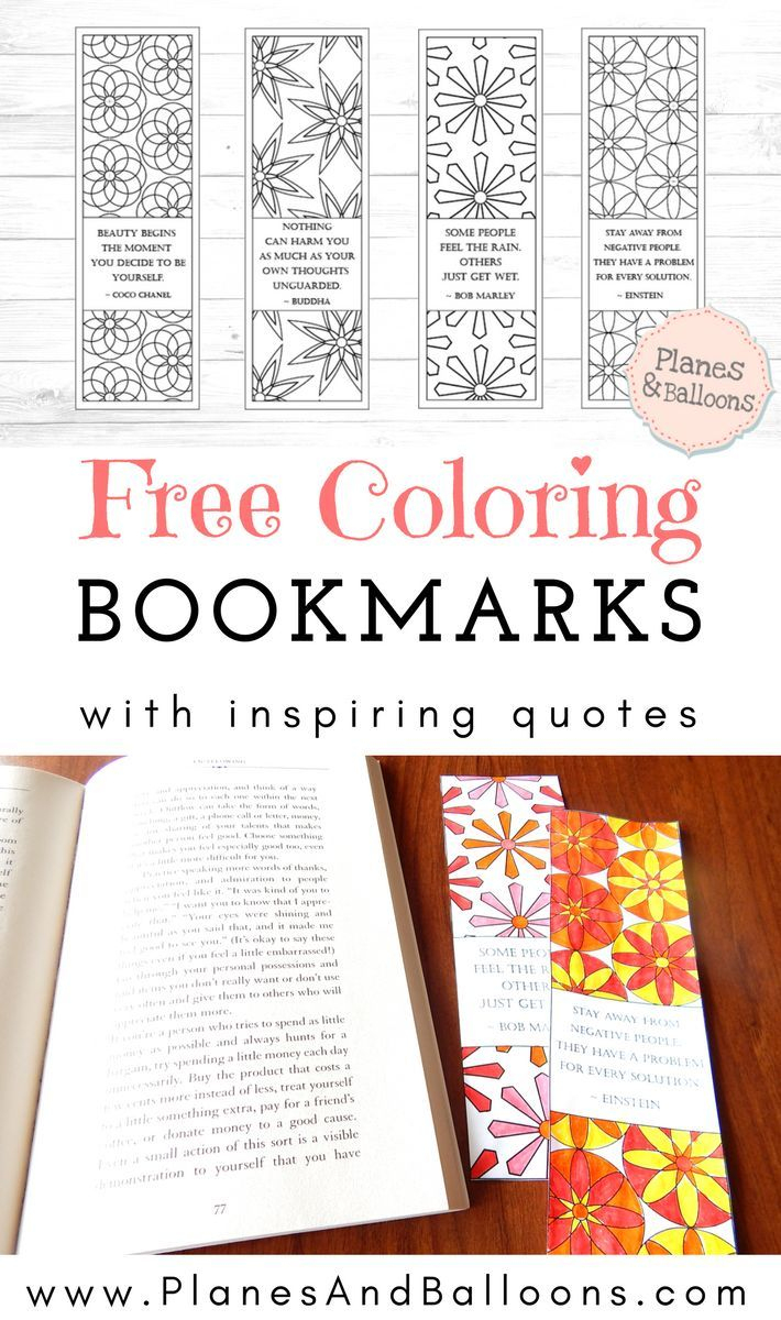 Coloring Bookmarks With Quotes You Just Won&amp;#039;t Be Able To Resist - Anime Bookmarks Printable For Free