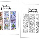Coloring Christmas Bookmarks Free Printable ~ Daydream Into Reality   Free Printable Baby Bookmarks