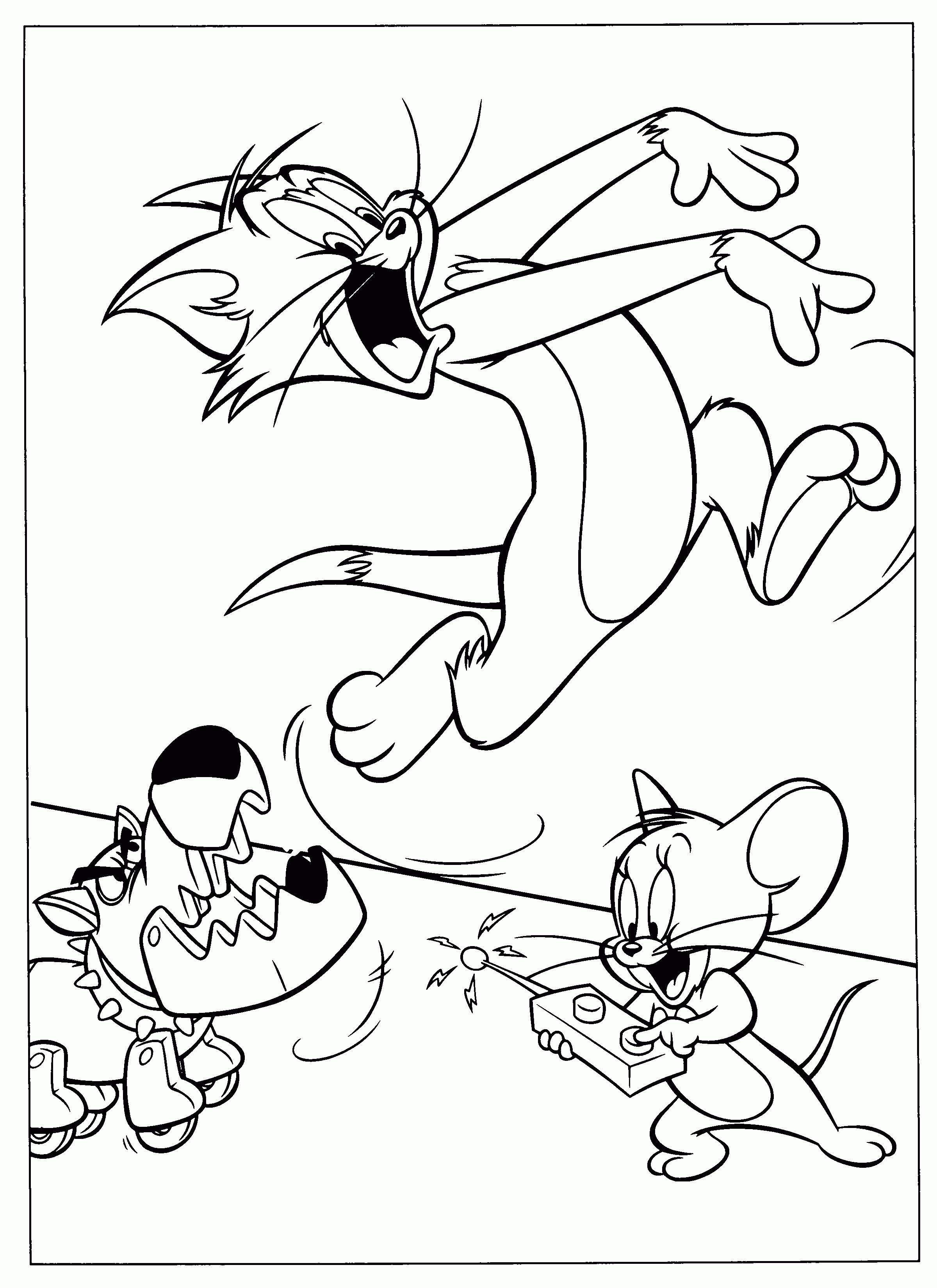 Coloring Pages : 45 Amazing Tom And Jerry Coloring Tom And Jerry - Free Printable Tom And Jerry Coloring Pages