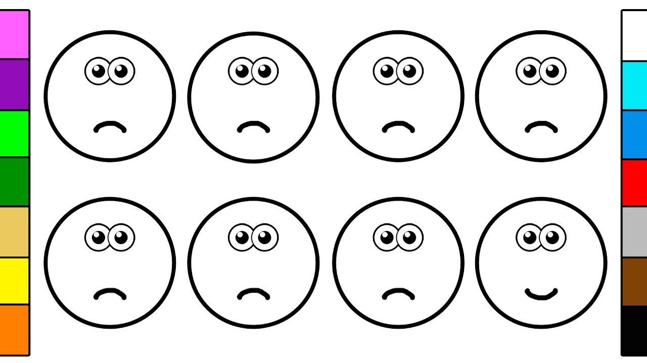 Coloring Pages ~ 8Tgbobaac Happy Coloring Sheet Pages For Kids - Free Printable Sad Faces