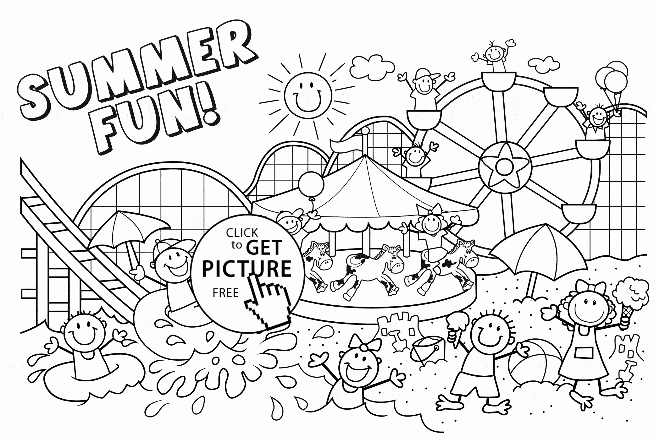 Coloring Pages : Beachring Sheets Cut Outsbeach For Kidsbeach Free - Free Printable Beach Coloring Pages