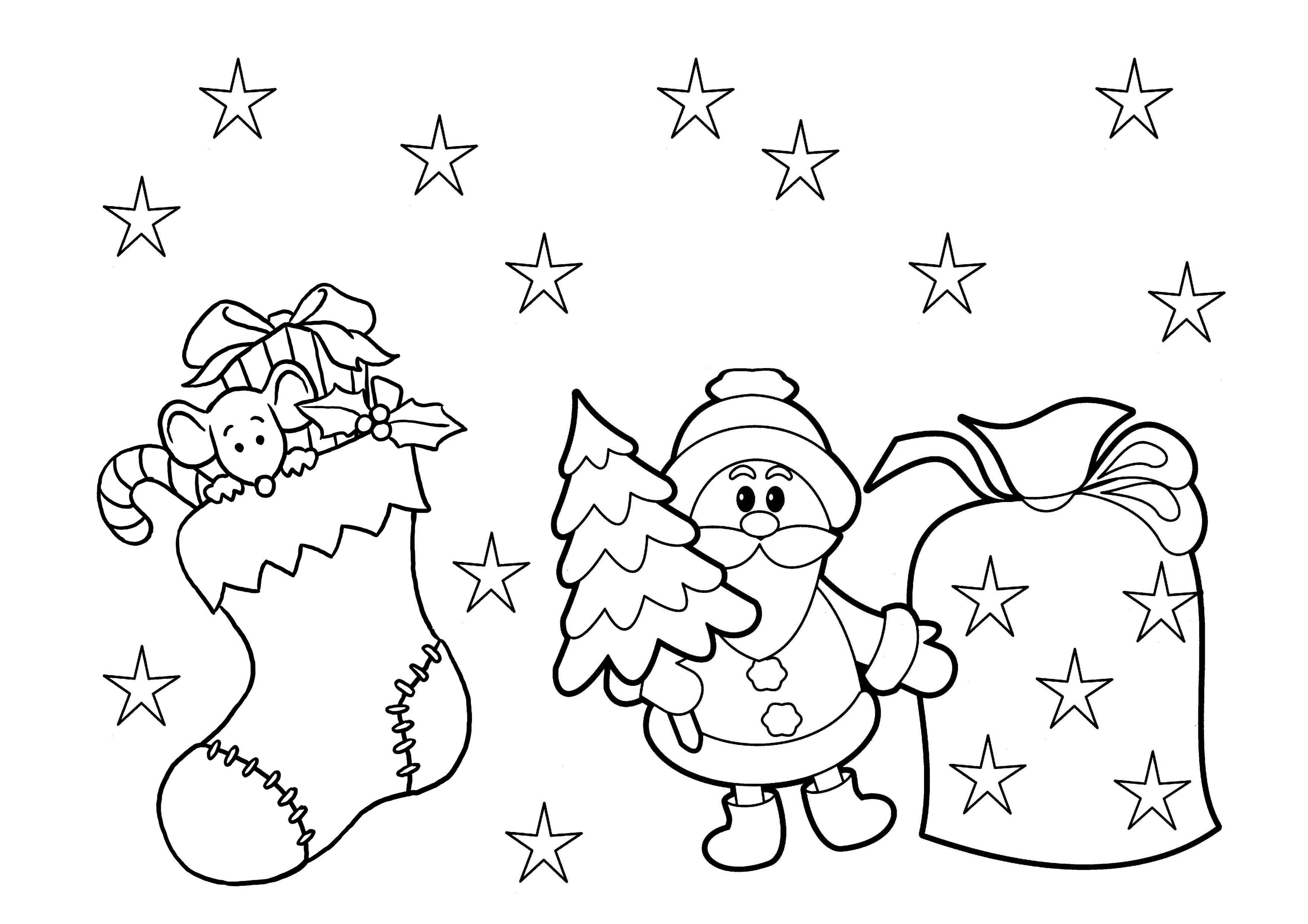Coloring Pages : Christmas Coloring Sheets For Preschool Pages Print - Free Printable Christmas Coloring Pages For Kids