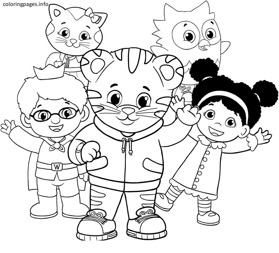 Coloring Pages ~ Coloring Pages Daniel Tiger Image Ideas Pbs Kids - Free Printable Daniel Tiger Coloring Pages