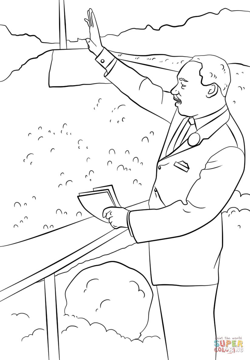 Coloring Pages : Coloring Pages For Adults Printable Martin Luther - Martin Luther King Free Printable Coloring Pages