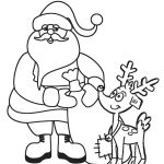 Coloring Pages : Coloring Pages Free Printable Santa For   Xmas Coloring Pages Free Printable