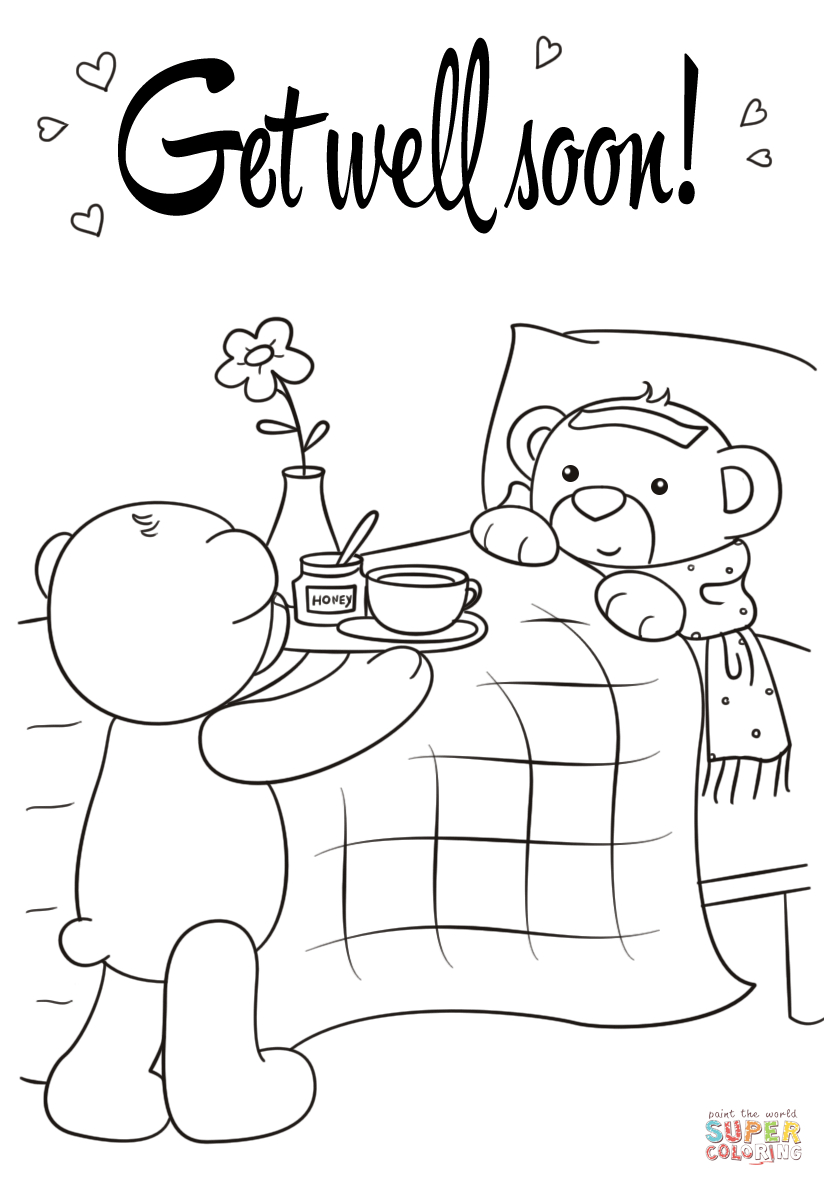 Coloring Pages ~ Coloring Pages Get Well Soon Pageee Printable - Free Printable Get Well Cards