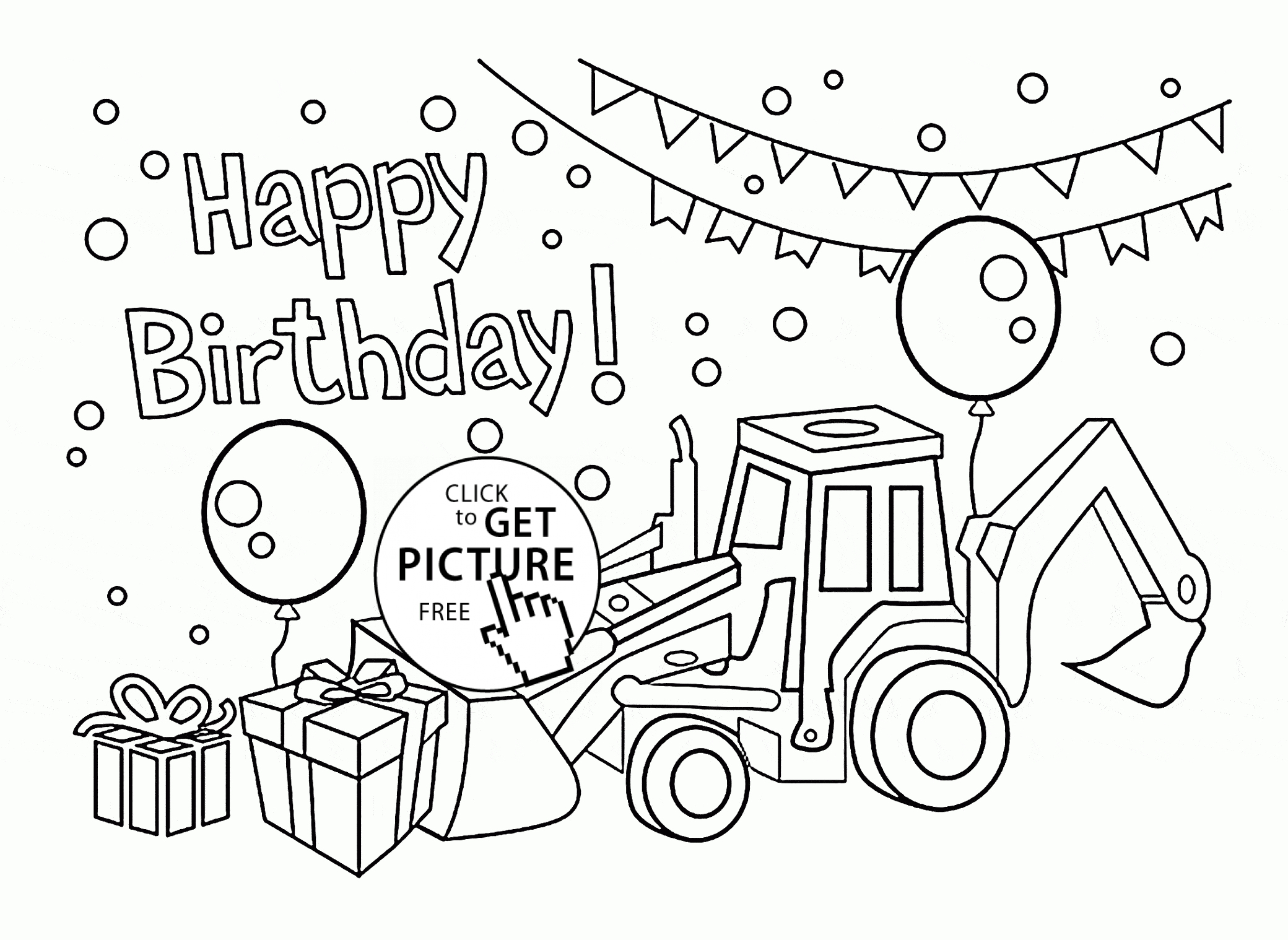 Coloring Pages : Coloring Pages Printableday Picture Inspirations - Free Printable Birthday Cards To Color