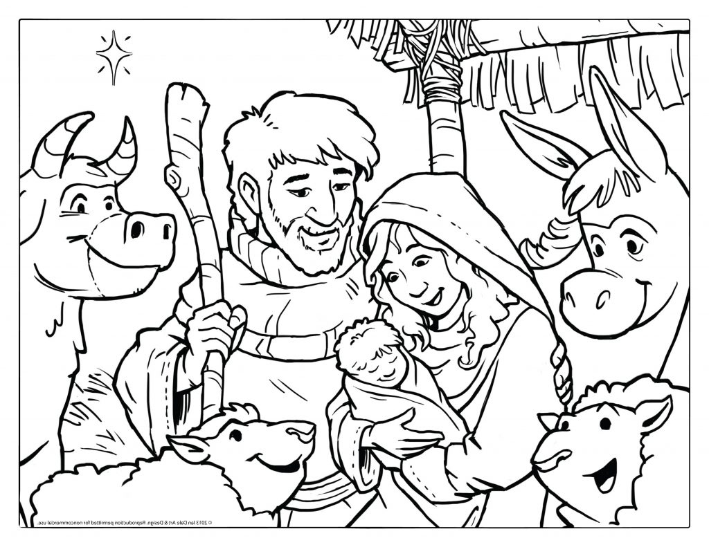 Baby Jesus Coloring Page Printable - 194+ Best Free SVG File