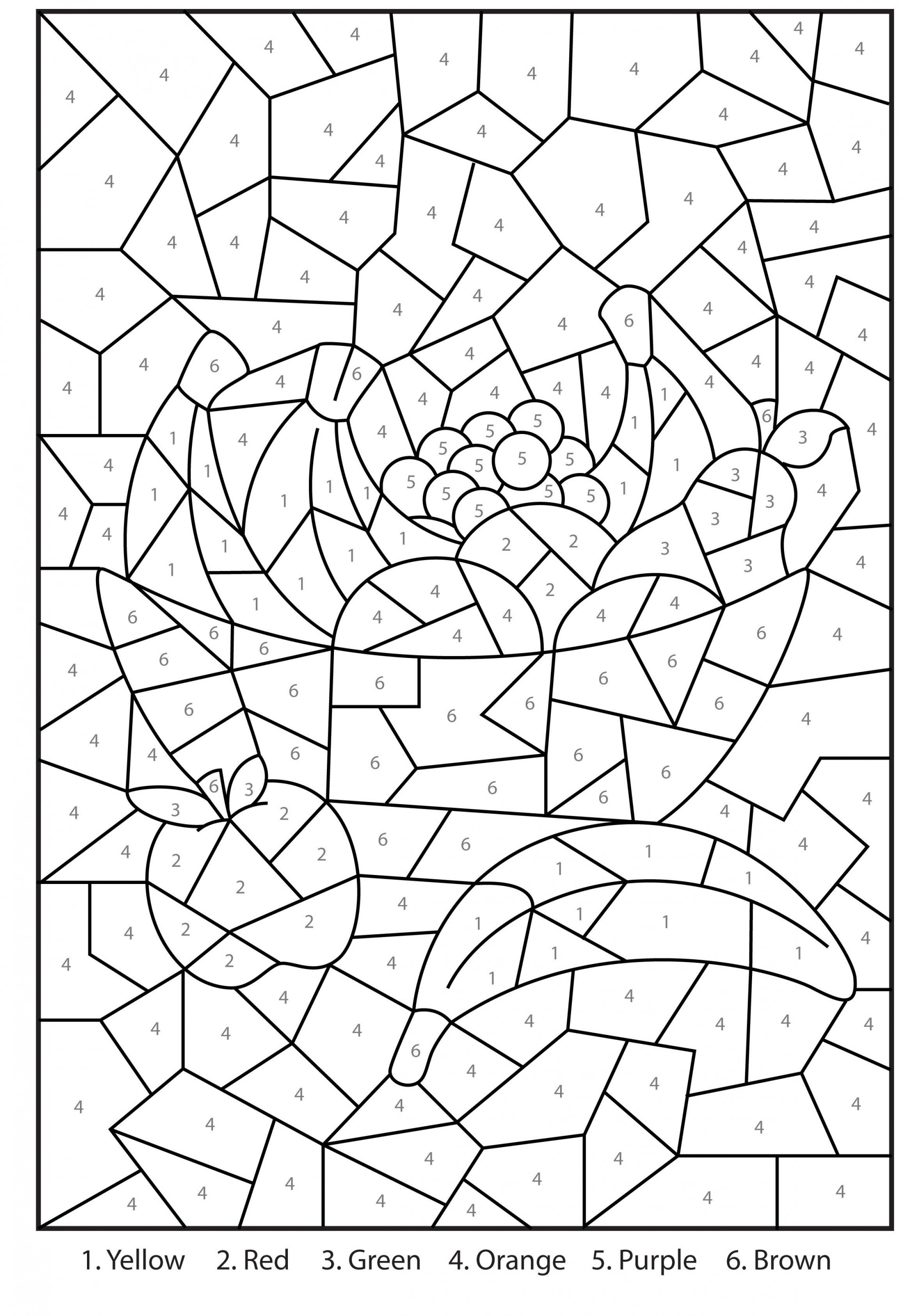 Coloring Pages Colornumber Letter P Imposing Free For Adults - Free Printable Christmas Color By Number Coloring Pages