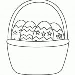 Coloring Pages Easter Eggs Basket   Childrenarepresent   Free Printable Coloring Pages Easter Basket