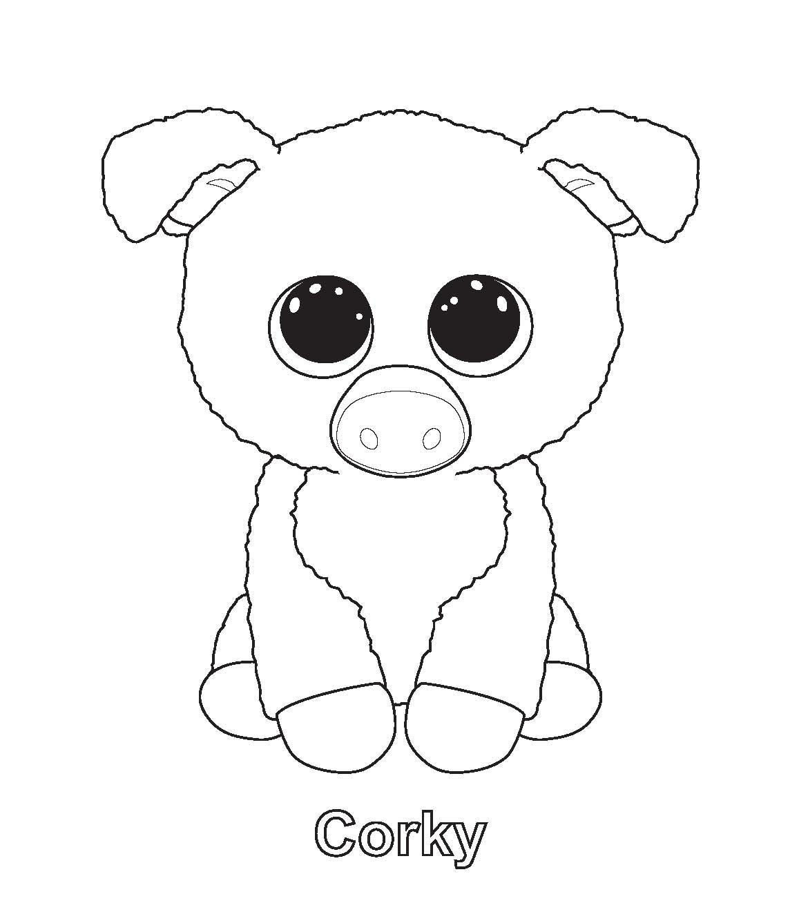 Coloring Pages : Excelent Free Beanie Boo Coloring Pages - Free Printable Beanie Boo Coloring Pages