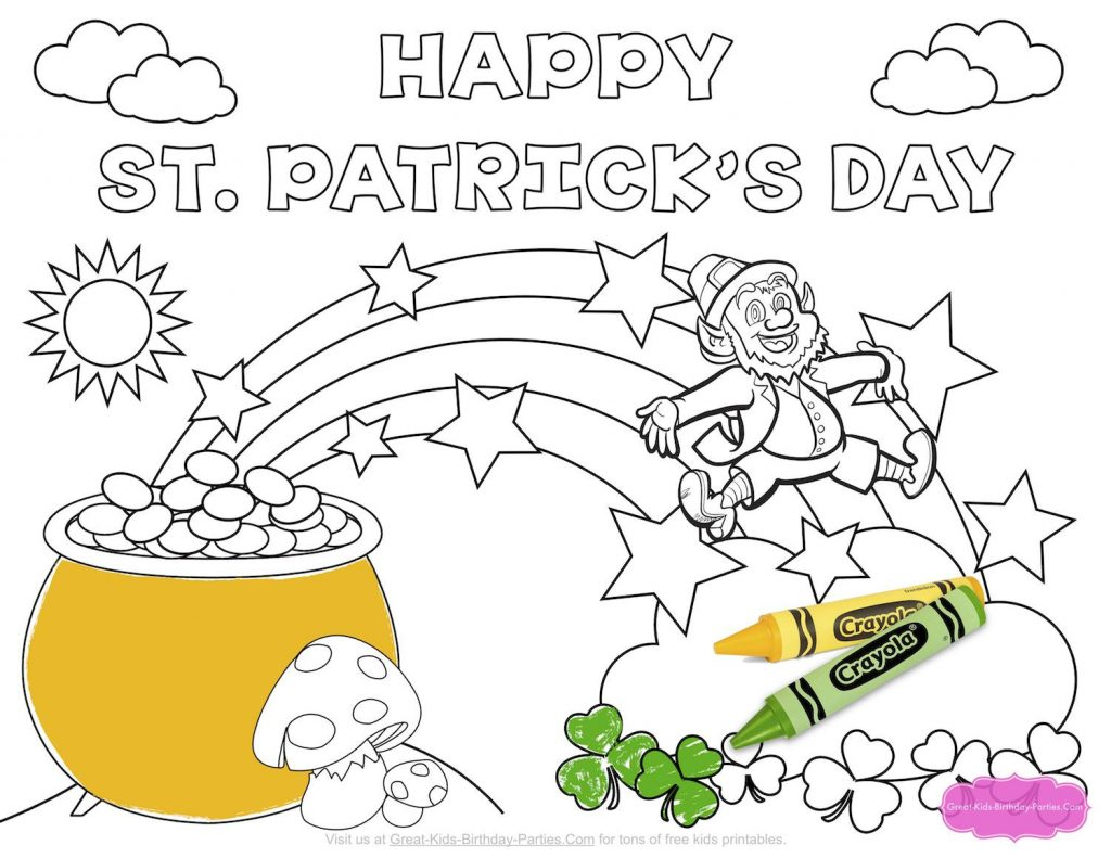 Coloring Pages ~ Free Coloring Sheets For St Patricks Dayfree Day - Free Printable Saint Patrick Coloring Pages