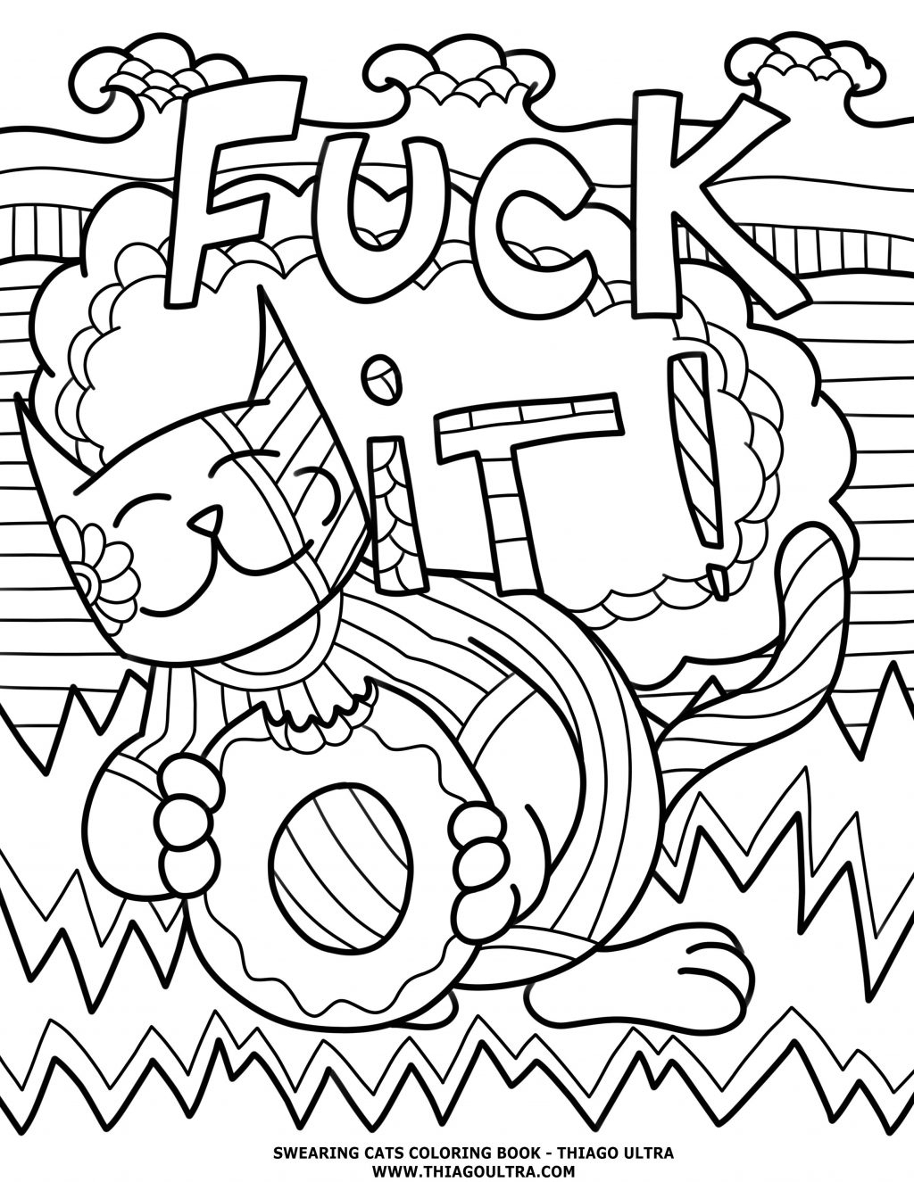 Coloring Pages ~ Free Printable Coloring Pages For Adults Swear - Swear Word Coloring Pages Printable Free