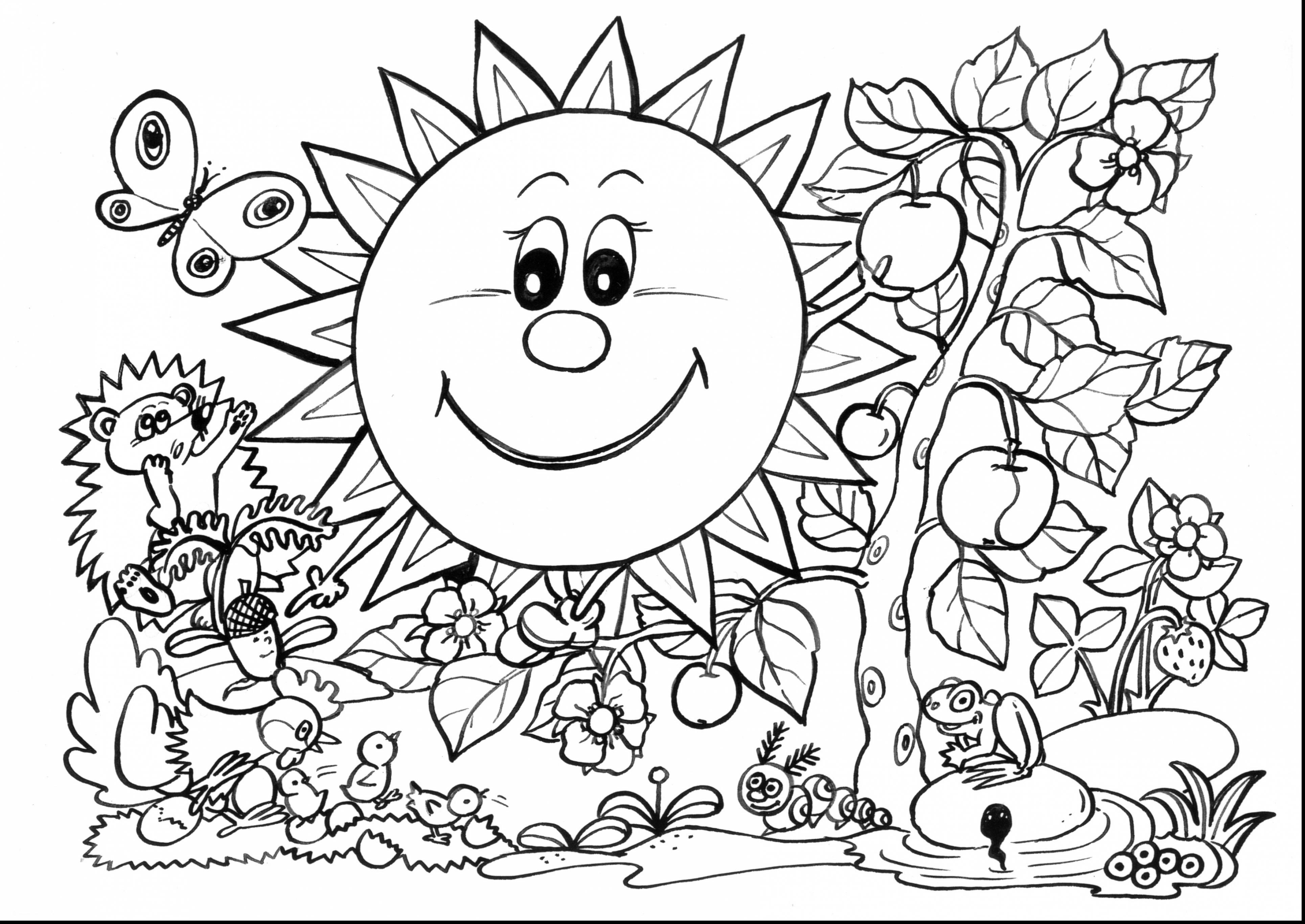 Coloring Pages ~ Free Printable Spring Flowers Coloring Pages - Spring Coloring Sheets Free Printable