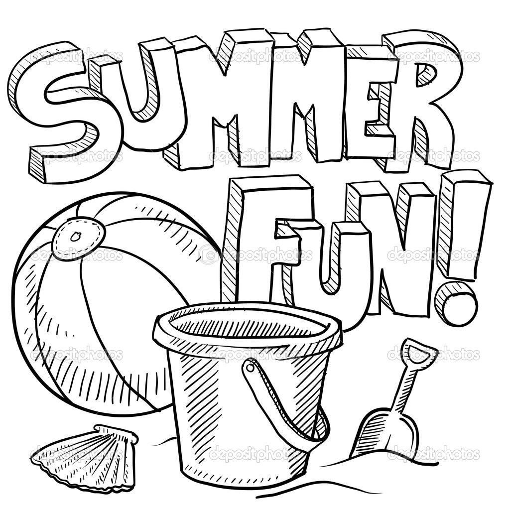 Coloring Pages : Free Summer Coloring Pages For Kids Printable Theme - Summer Coloring Sheets Free Printable