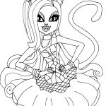 Coloring Pages Monster High Catty Noir Page Free Printable 1130×1426   Monster High Free Printable Pictures