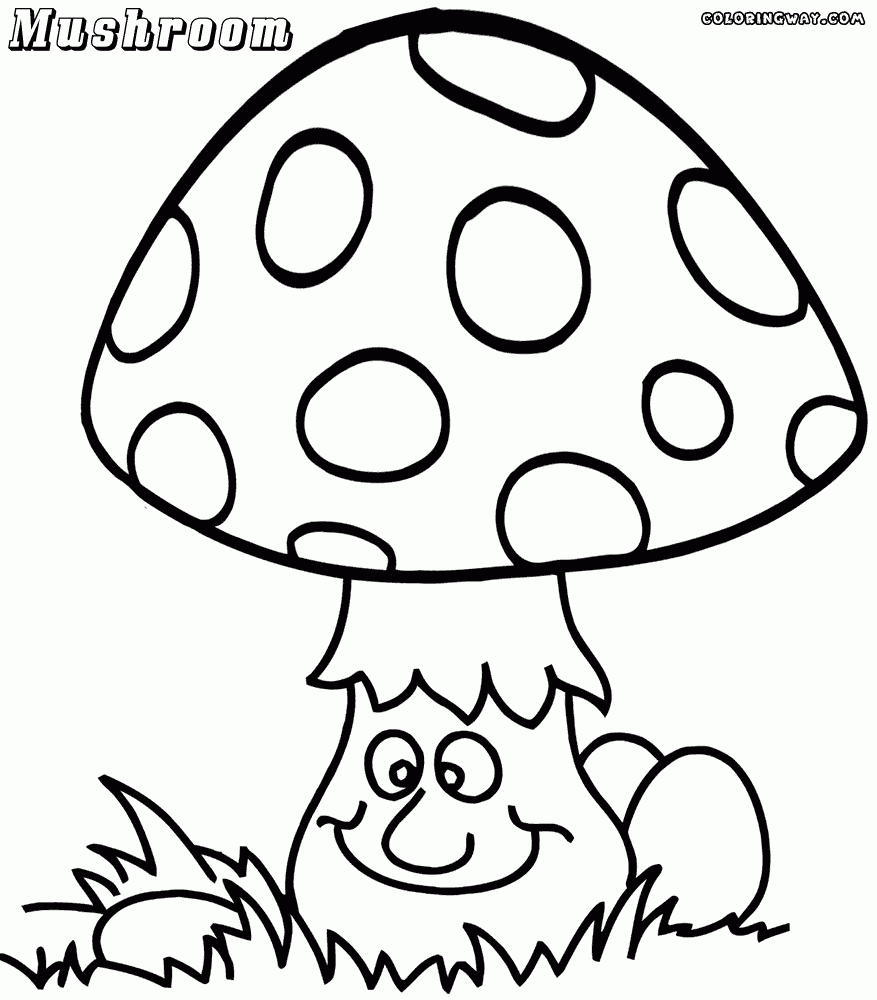 Coloring Pages : Mushroom Coloring Pages Target Adult Books Disney - Free Printable Mushroom Coloring Pages