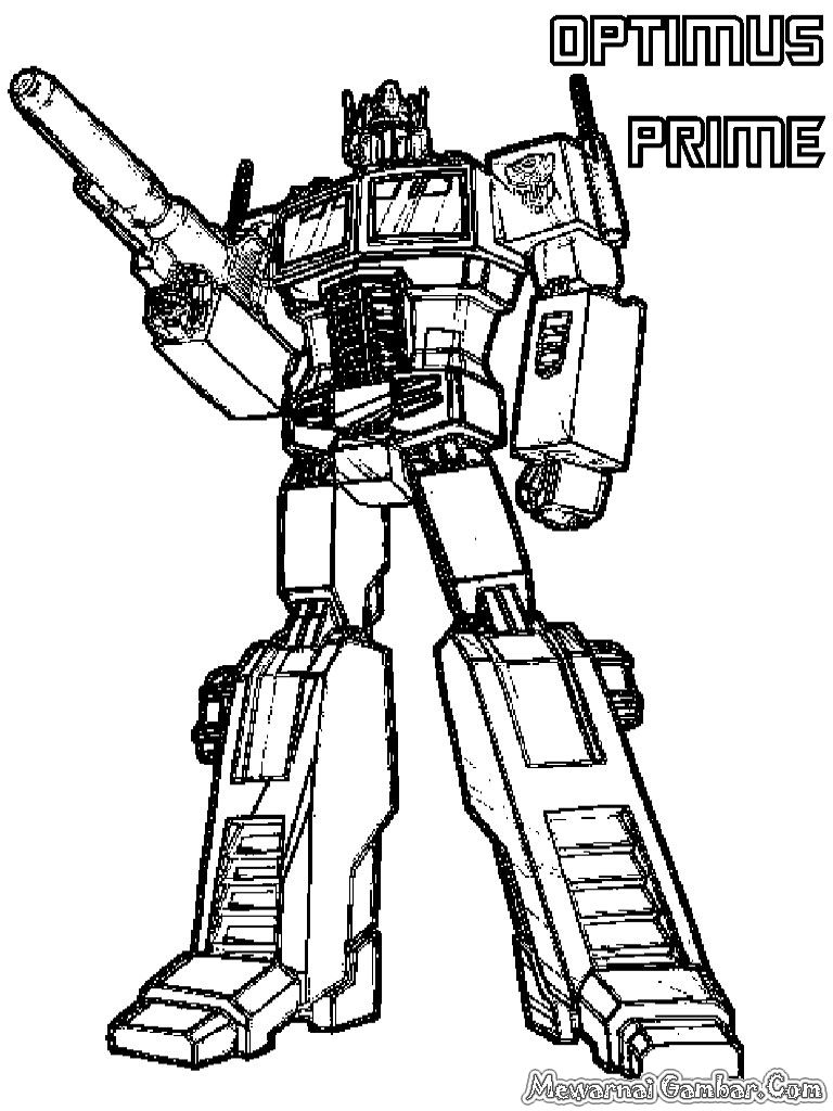 Coloring Pages Of Optimus Prime | Optimus Prime Transformer Coloring - Transformers 4 Coloring Pages Free Printable