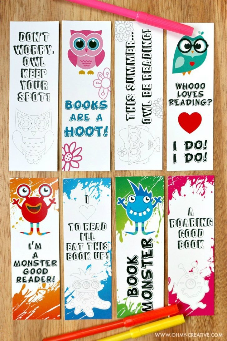 Coloring Pages ~ Printable Bookmark Coloring Pages For Kids Oh My - Free Printable Owl Bookmarks