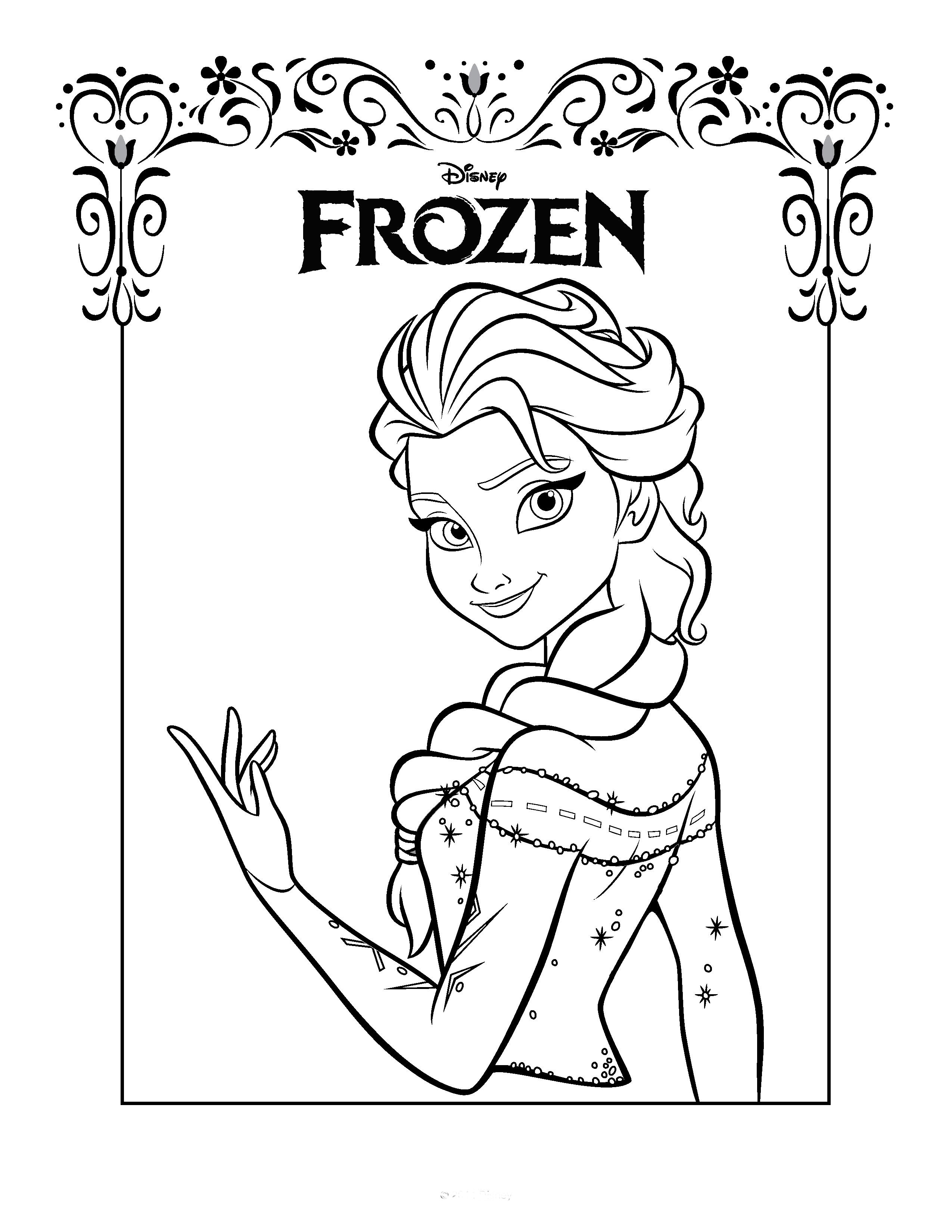 Coloring Pages : Printableoloring Pages Disney Frozenhart And World - Free Printable Coloring Pages Disney Frozen
