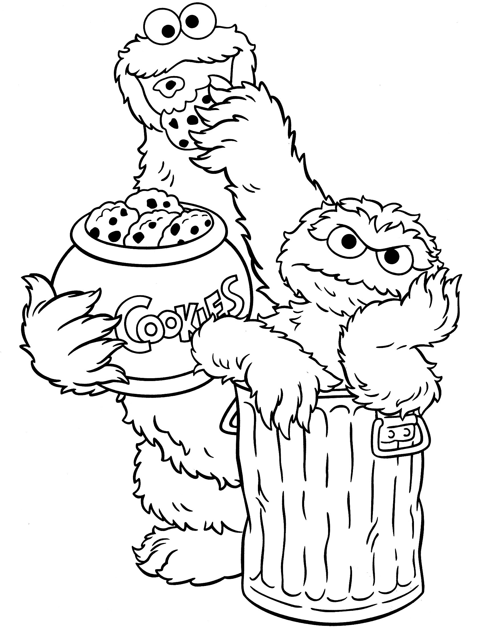 Coloring Pages : Sesame Street Characters Coloring Sheets Open Pages - Free Printable Coloring Pages Sesame Street Characters