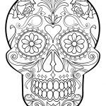 Coloring Pages : Sugar Skull Coloring Page Free Printable Pages For   Free Printable Sugar Skull Coloring Pages