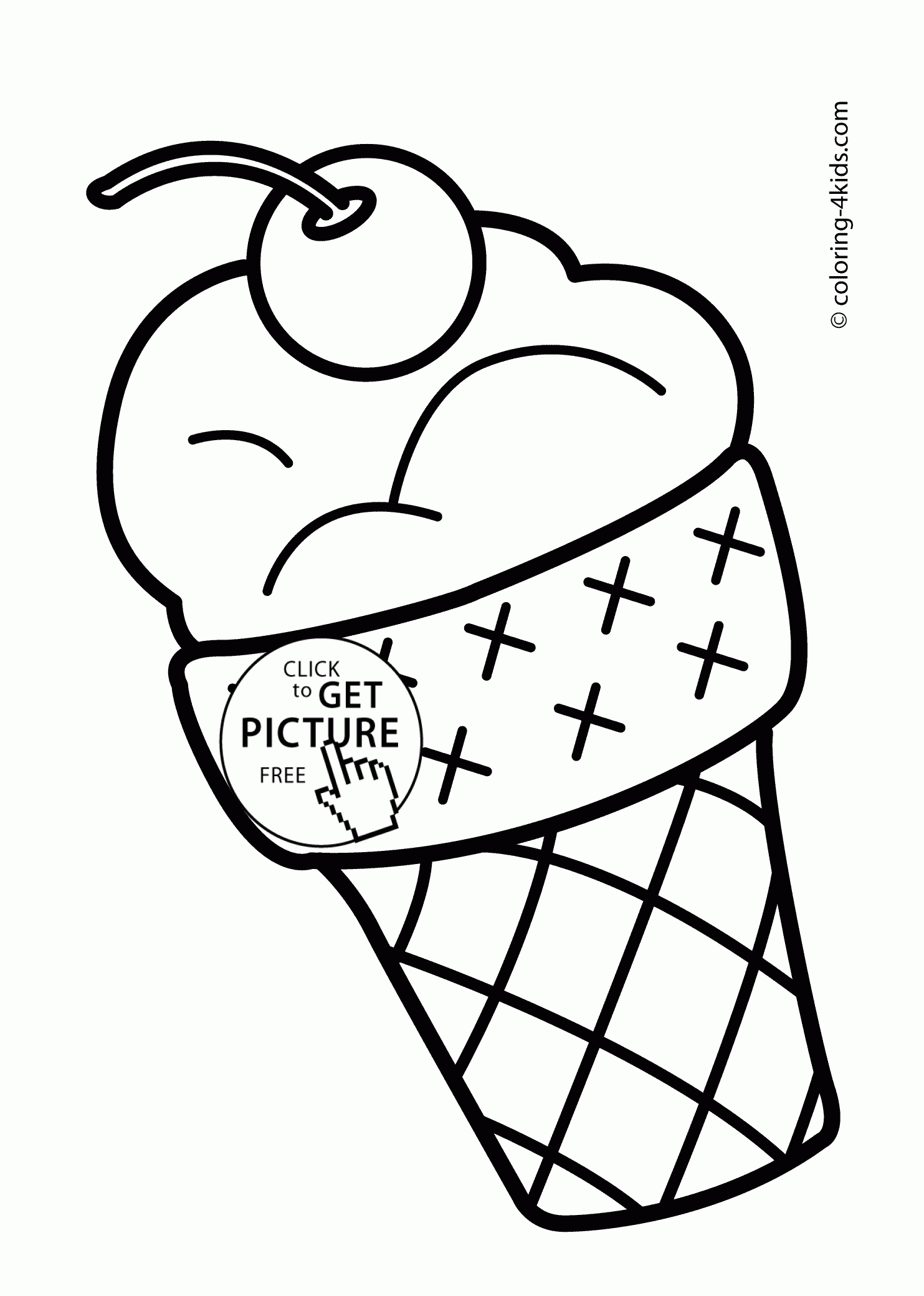 Coloring Pages ~ Summer Ice Cream Free Coloring Sheets - Free Printable Summer Coloring Pages For Adults