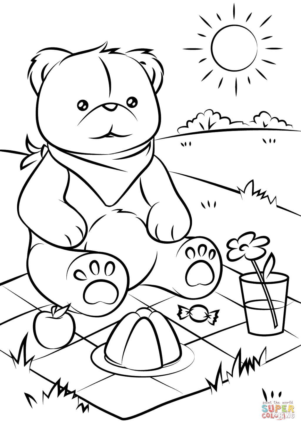 Coloring Pages ~ Teddy Bear Coloring Sheet Adult Free Printable - Teddy Bear Coloring Pages Free Printable