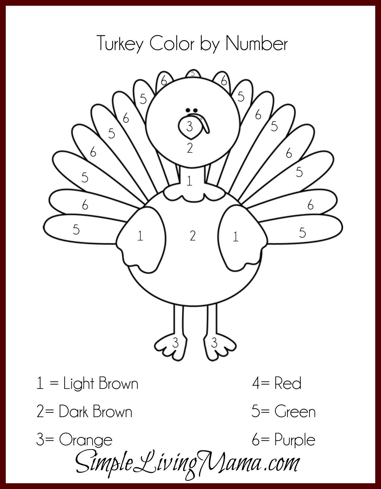 Colornumber Cornucopia | Preschool Ideas | Thanksgiving Spiele - Free Printable Thanksgiving Activities For Preschoolers