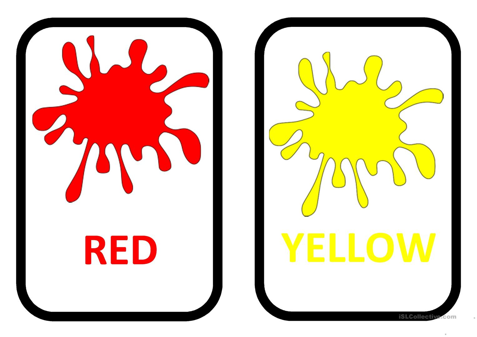 Colours Flashcards Worksheet - Free Esl Printable Worksheets Made - Free Printable Colour Flashcards