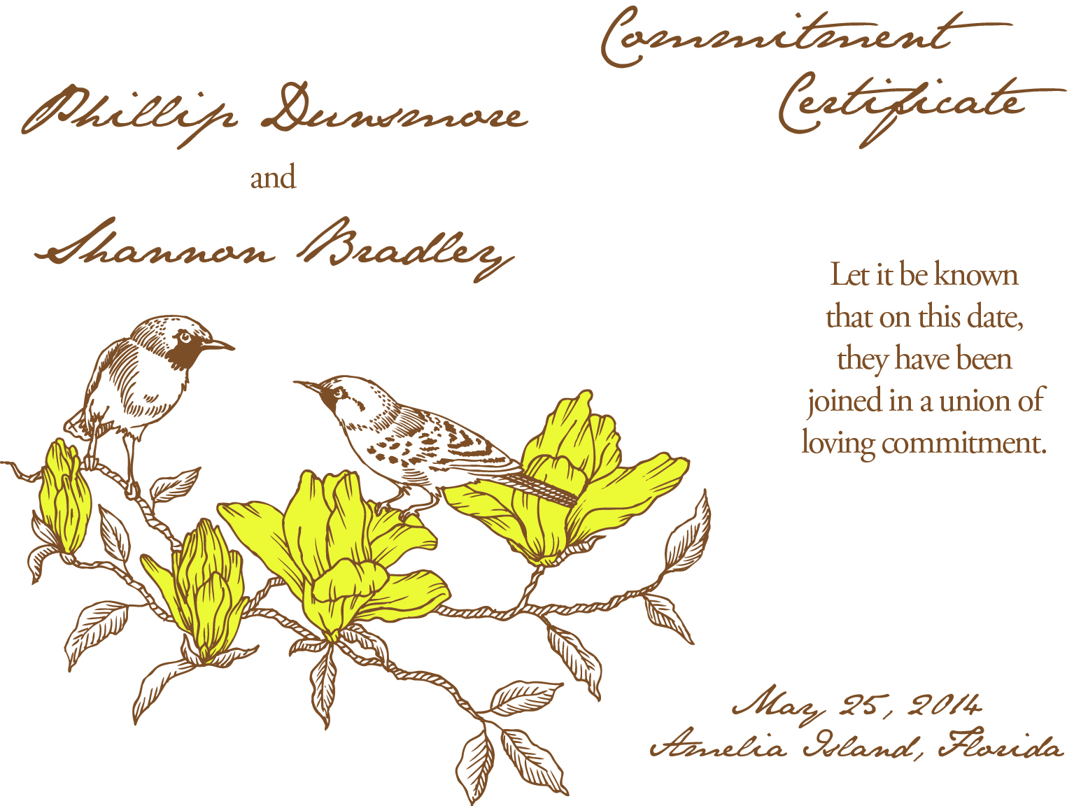 Commitment Ceremony Certificate Design Choices-That Wedding Lady - Commitment Certificate Free Printable