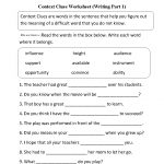Context Clues Worksheet Writing Part 1 Intermediate | Ela   Free Printable 5Th Grade Context Clues Worksheets