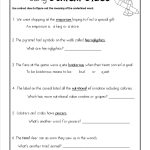 Context Clues Worksheets 3Rd Grade For Learning   Math Worksheet For   Free Printable 5Th Grade Context Clues Worksheets