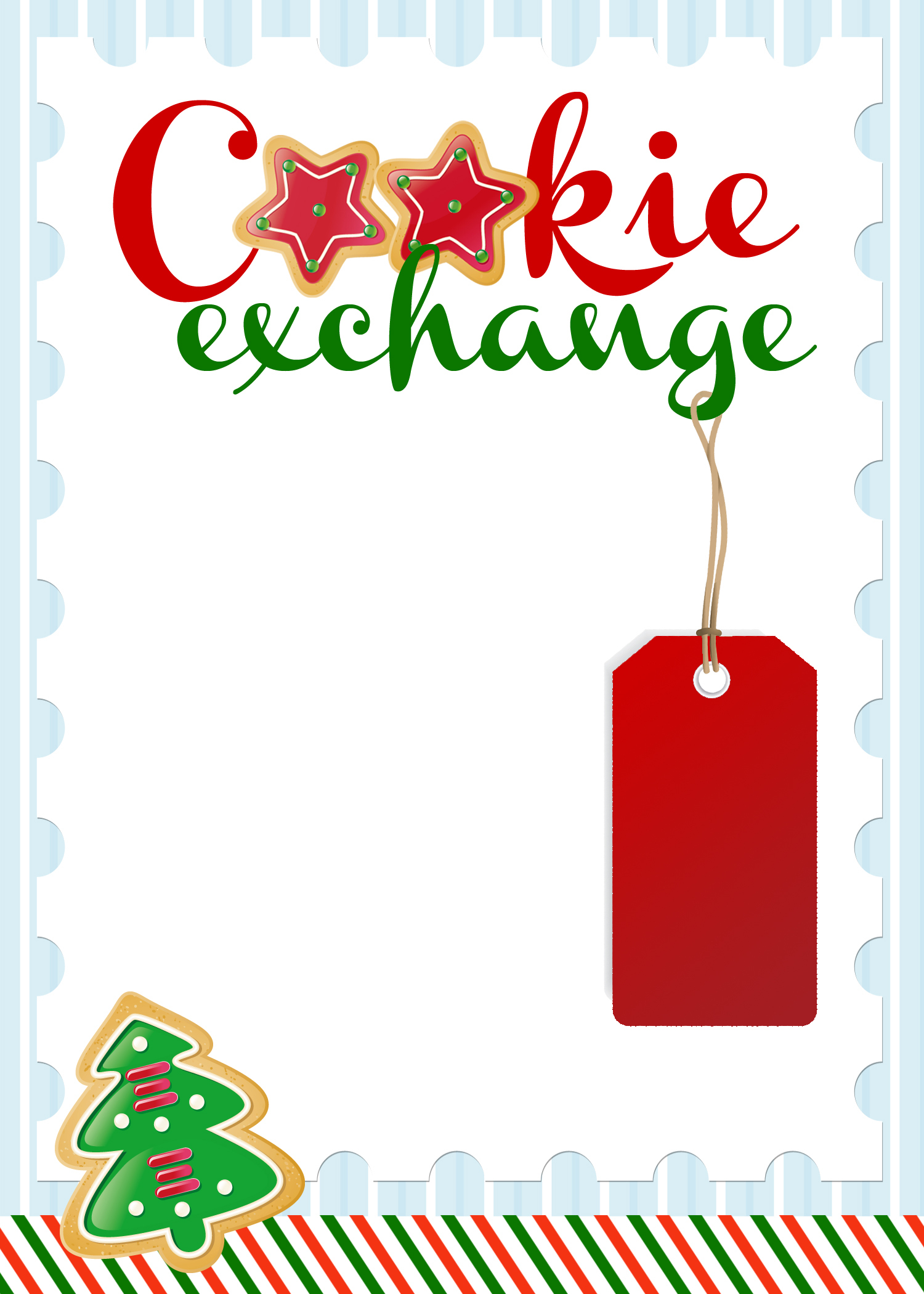 Cookie Exchange Party {Free Printables} - How To Nest For Less™ - Free Printable Cookie Decorating Invitations