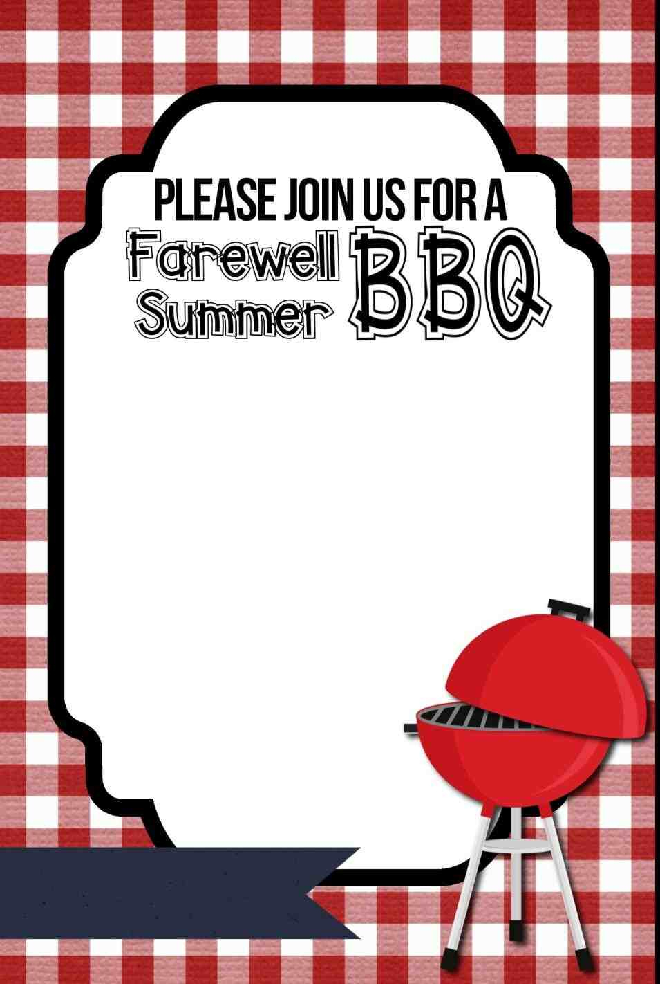 Cookout Template Free Printable Cookout Invitations Invitation - Free Printable Cookout Invitations