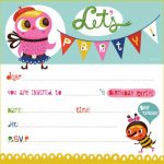 Cool Free Birthday Invitation To Design Free Printable Birthday   Free Printable Birthday Invitations For Kids