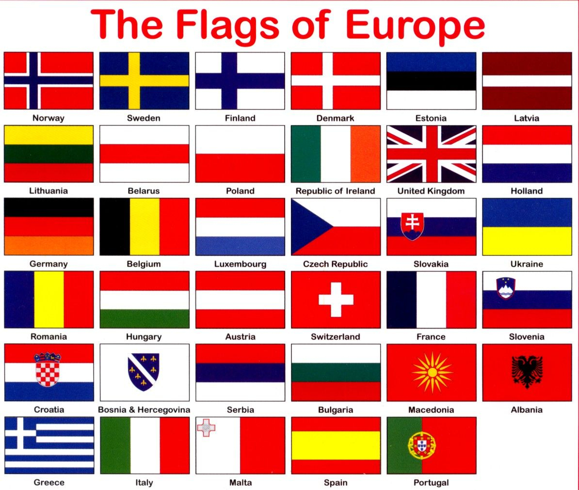 Countries Europe Flags Printable - Google Search | Geography Europe - Free Printable Pictures Of Flags Of The World
