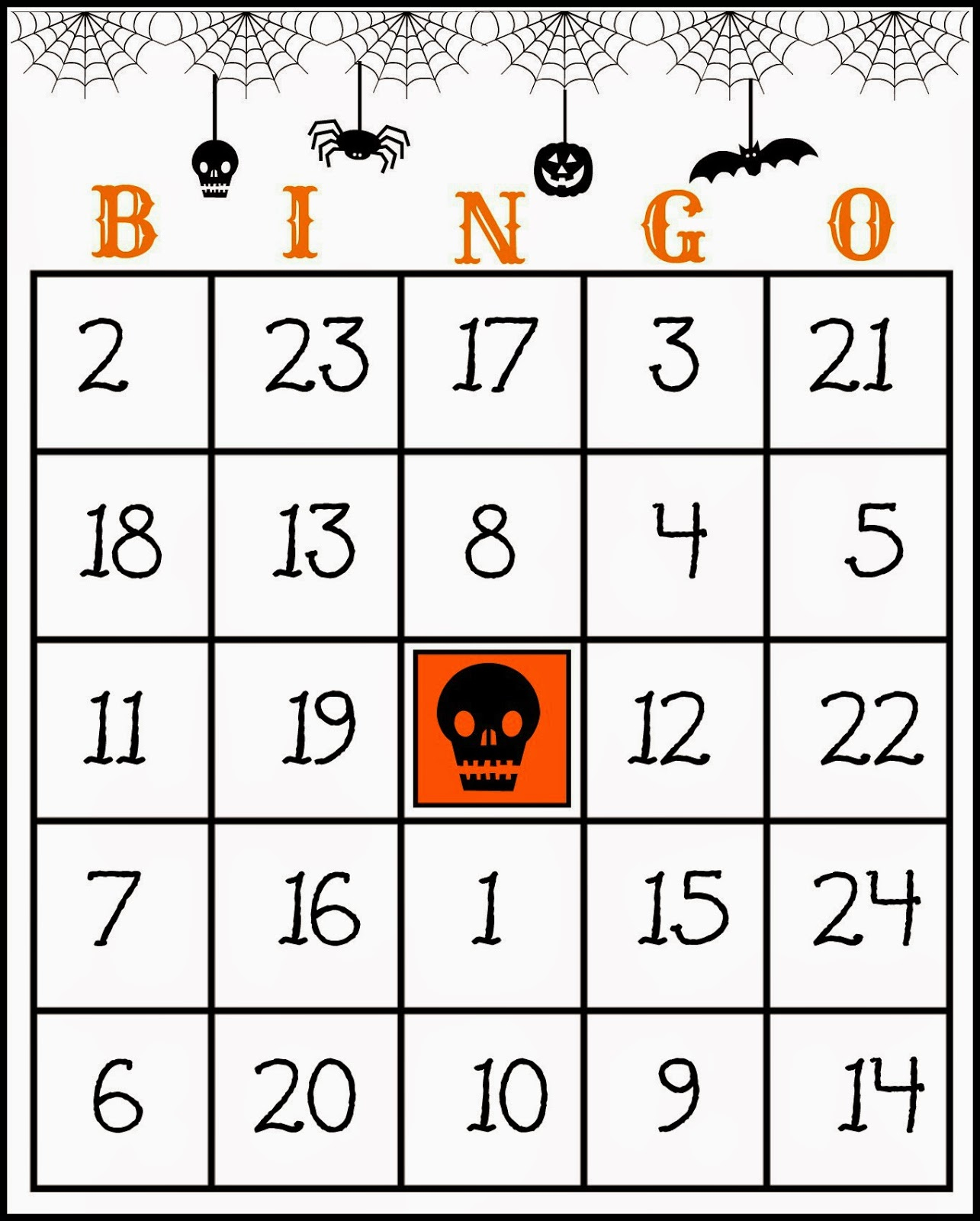 Crafty In Crosby: Free Printable Halloween Bingo Game - Free Printable Bingo Cards And Call Sheet